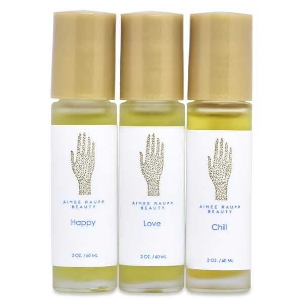 Organic Aromatherapy Stick Set: Chill, Happy & Love