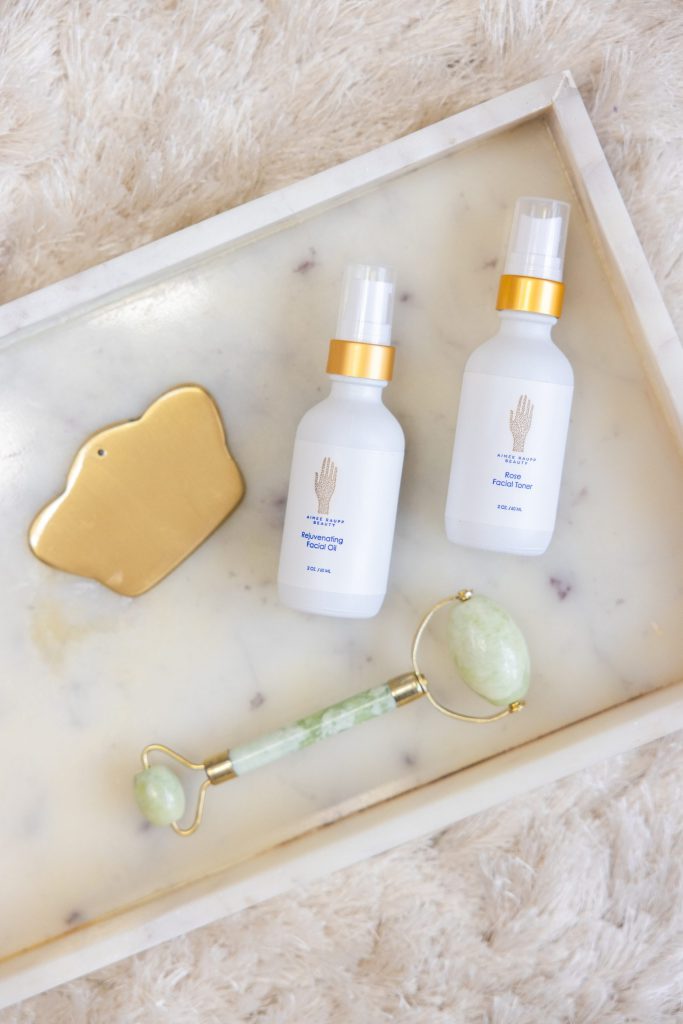 Aimee Raupp Beauty organic skincare gift set – fertility-friendly natural facial oils, cleansers, and treatments