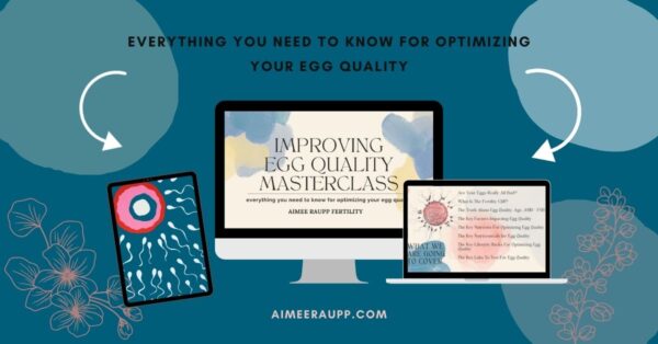 Improving Egg Quality Masterclass by Aimee Raupp – fertility workshop to optimize egg quality